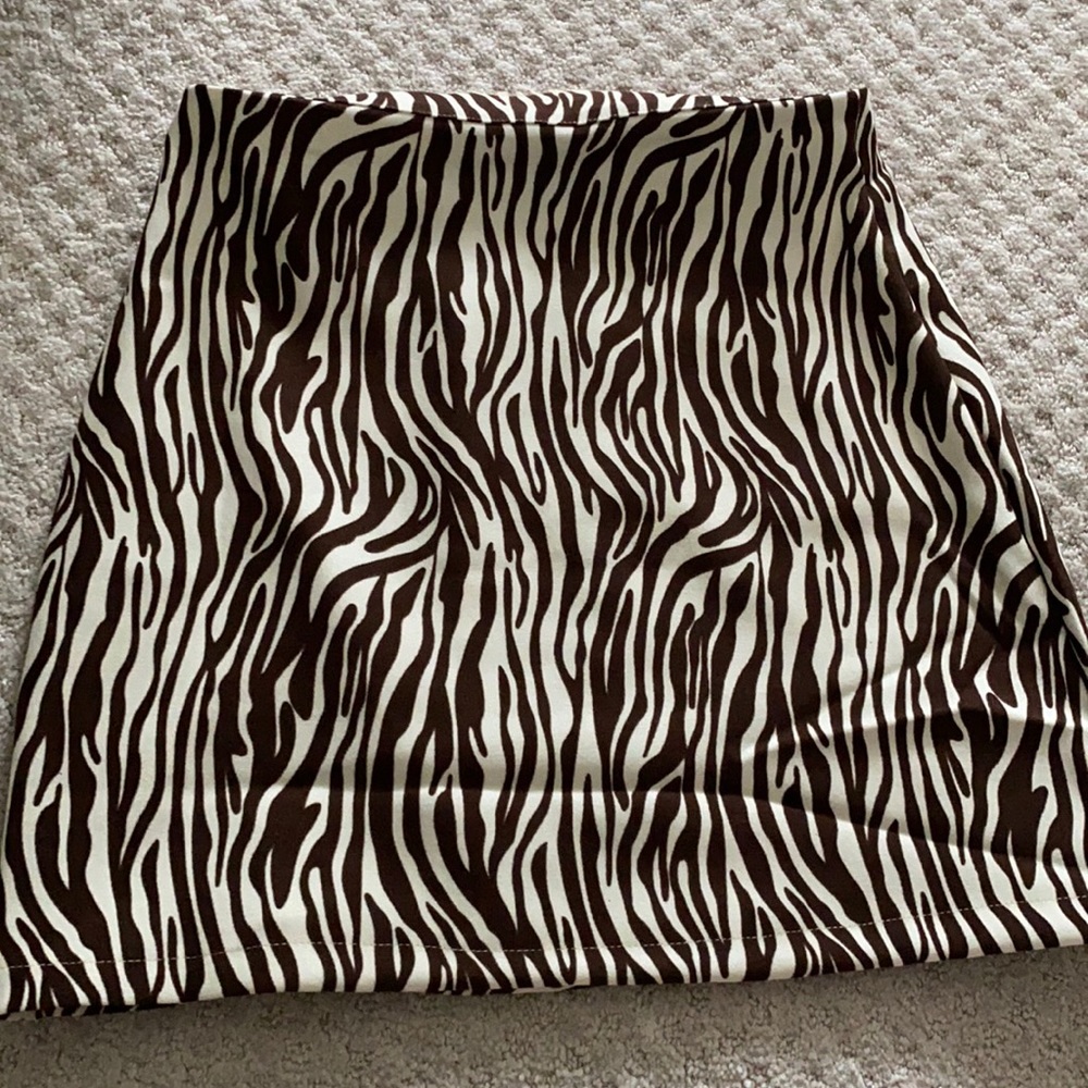 Shein Zebra Mini Skirt